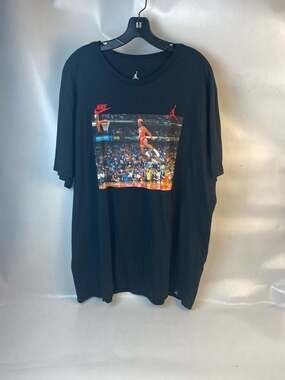 Jordan JSW 1988 Free Throw Line Slam Dunk Contest T-Shirt Black Sz 2XL